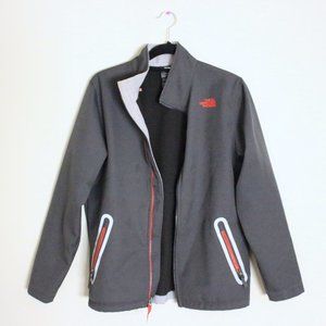 The North Face · Boy's XL Gray/Red Windwall Jacket